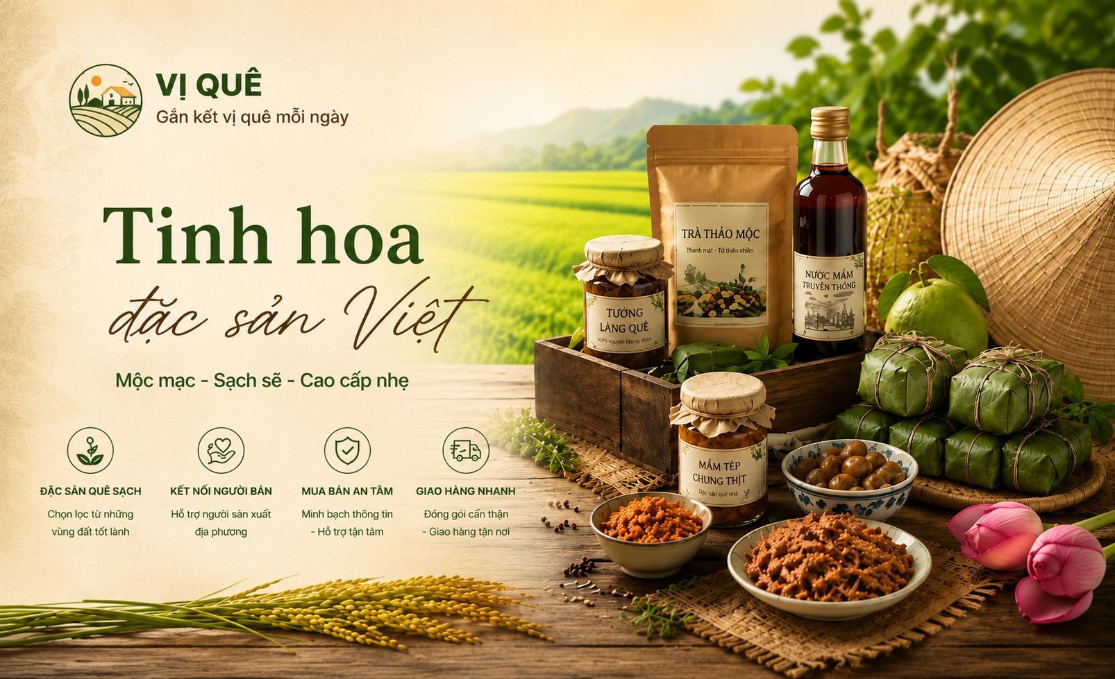 VỊ QUÊ - đặc sản quê sạch